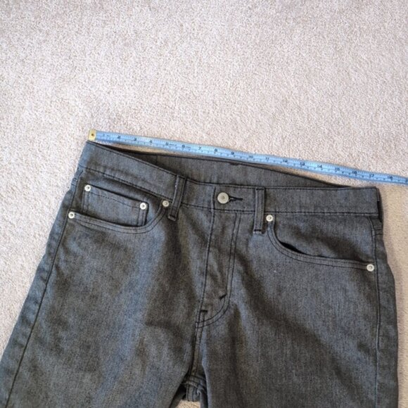 Levi's 511 Slim Stretch Beach 90s Summer Cut-off Dark Wash Bermuda Shorts 34 - Picture 5 of 8